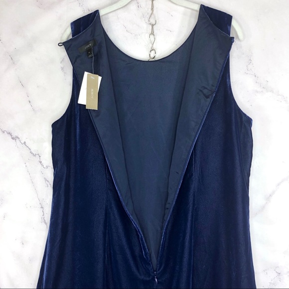 J. Crew velvet ruffle-hem sleeveless dress Sz 14 - Picture 5 of 7